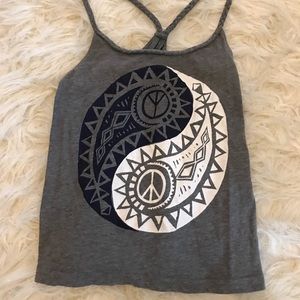 Braided spaghetti strap tank